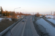 Bild-ID: 55-0383, Plats: GC-väg över Tycho Hedéns väg, Datum: 2006-03-24